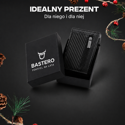 Bastero - Automatyczny portfel slim z szybkim dostępem do kart